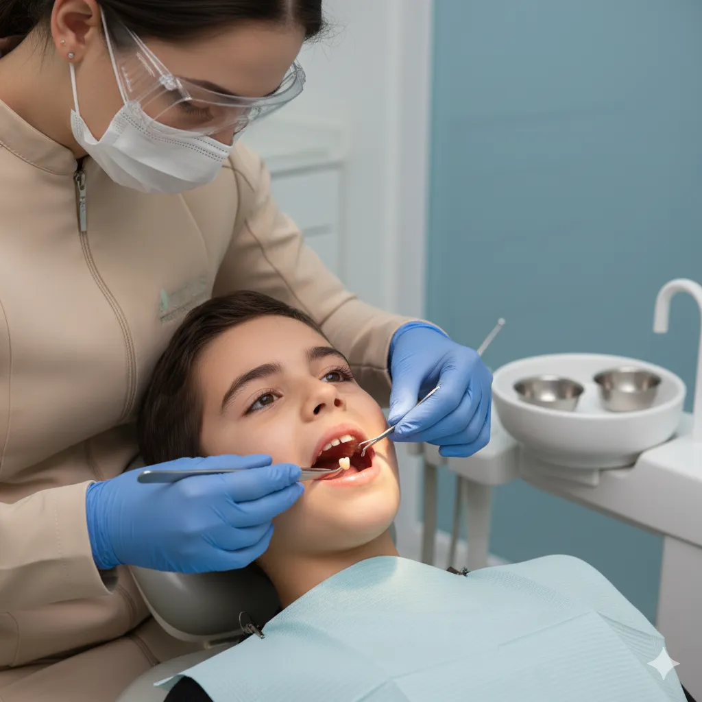 Tratamento de canal de dentes decíduos (dentes de leite)